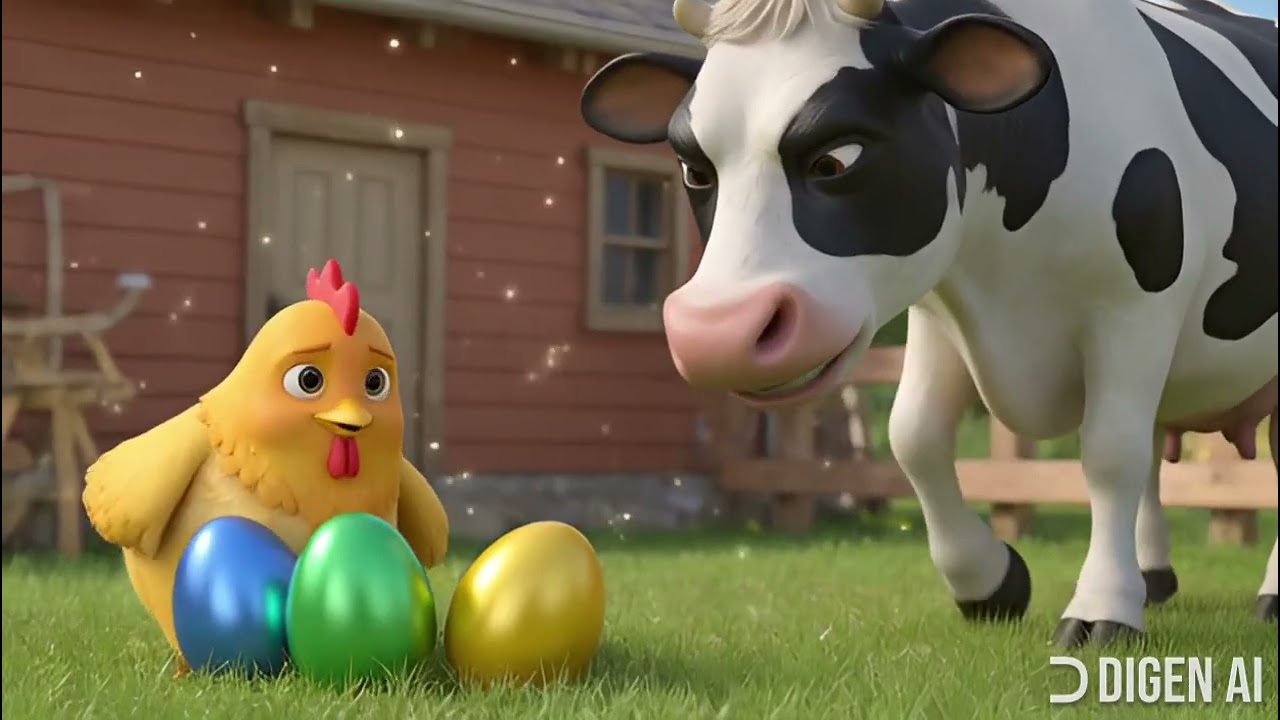 🎶 Chicken & Cow Color Farm - nursery rhymes #kidsong @cocokuku_kids