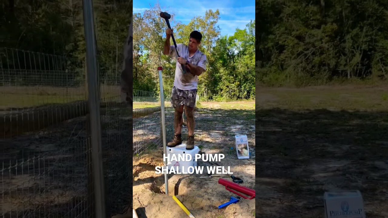 DIY Hand pump shallow well💦