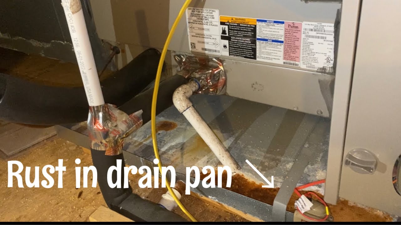 Drain Pan Replacement and Black Caulking.