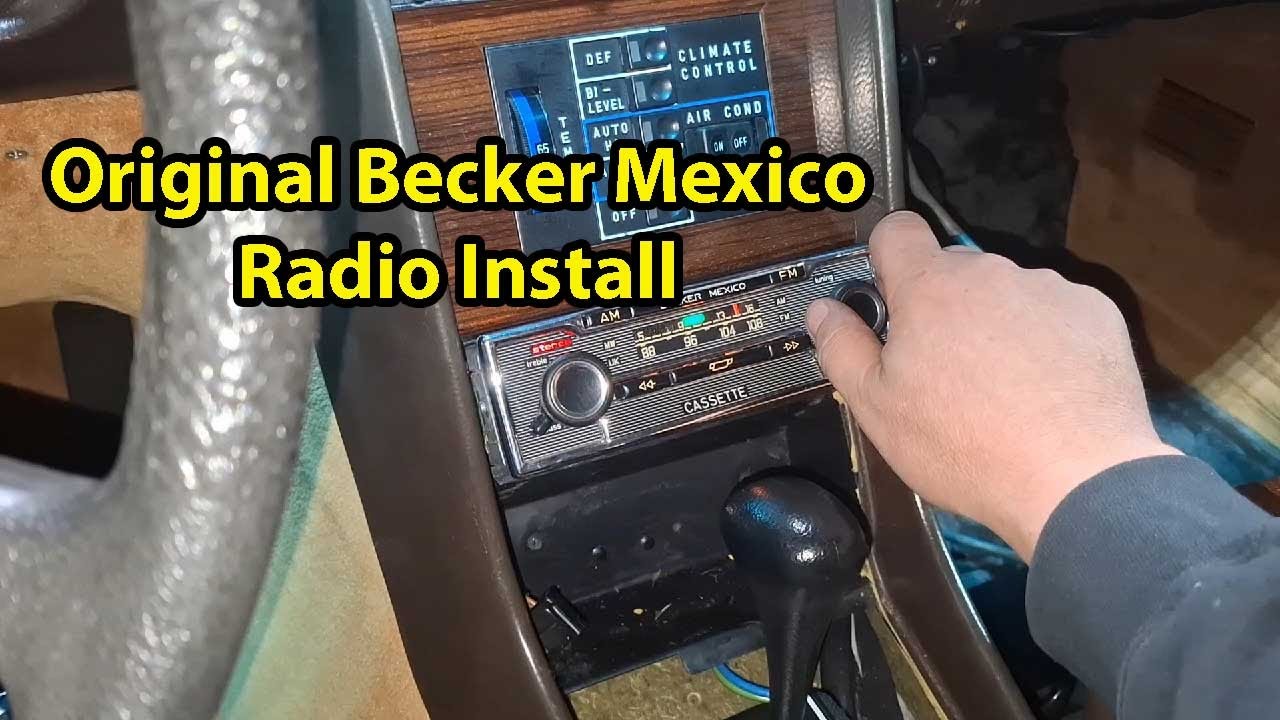 Как установить радиоприемник Becker Mexico
