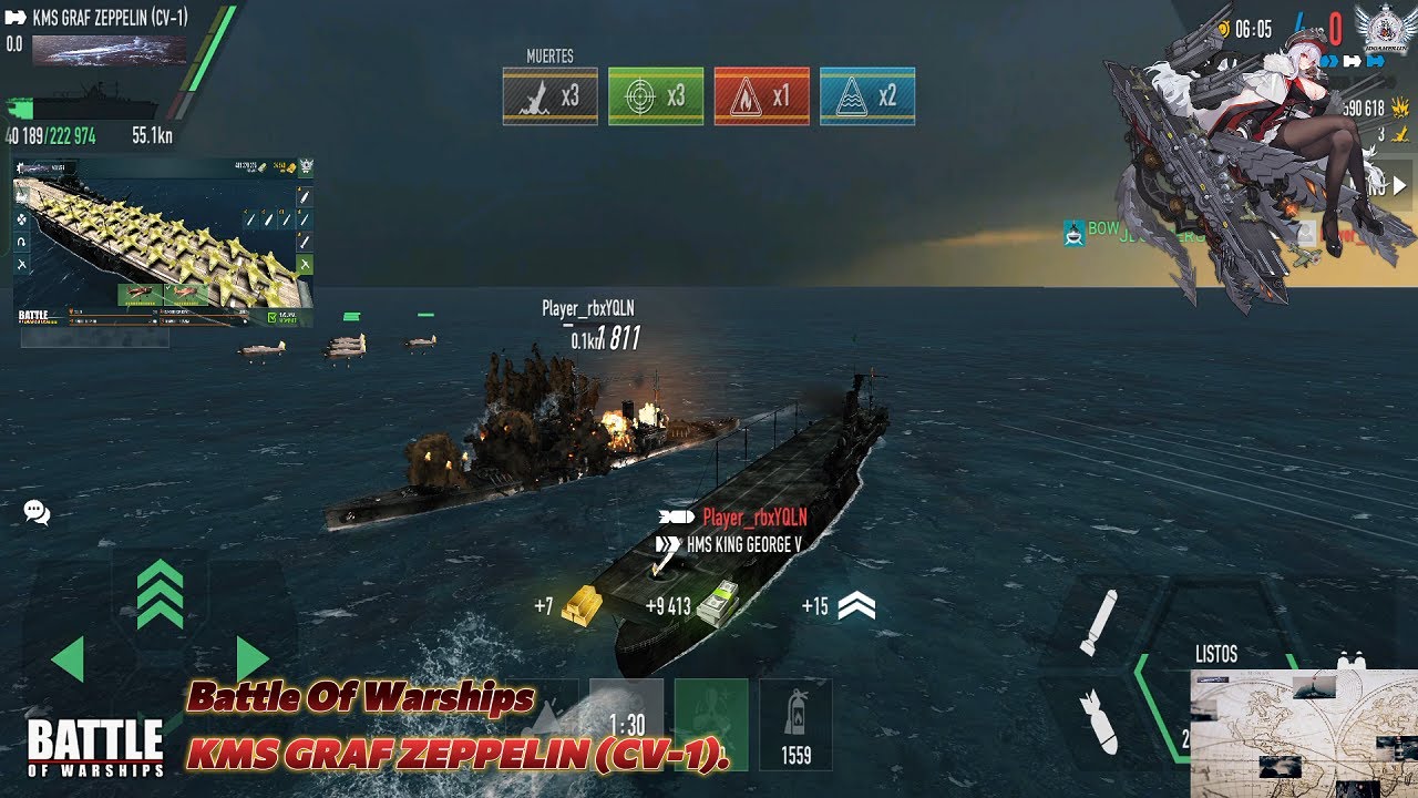 ⚓Battle Of Warships⚓ (1.73.11) (🛠️) ☠️Review Of The Powerful German Aircraft Carrier Graf Zeppelin☠️