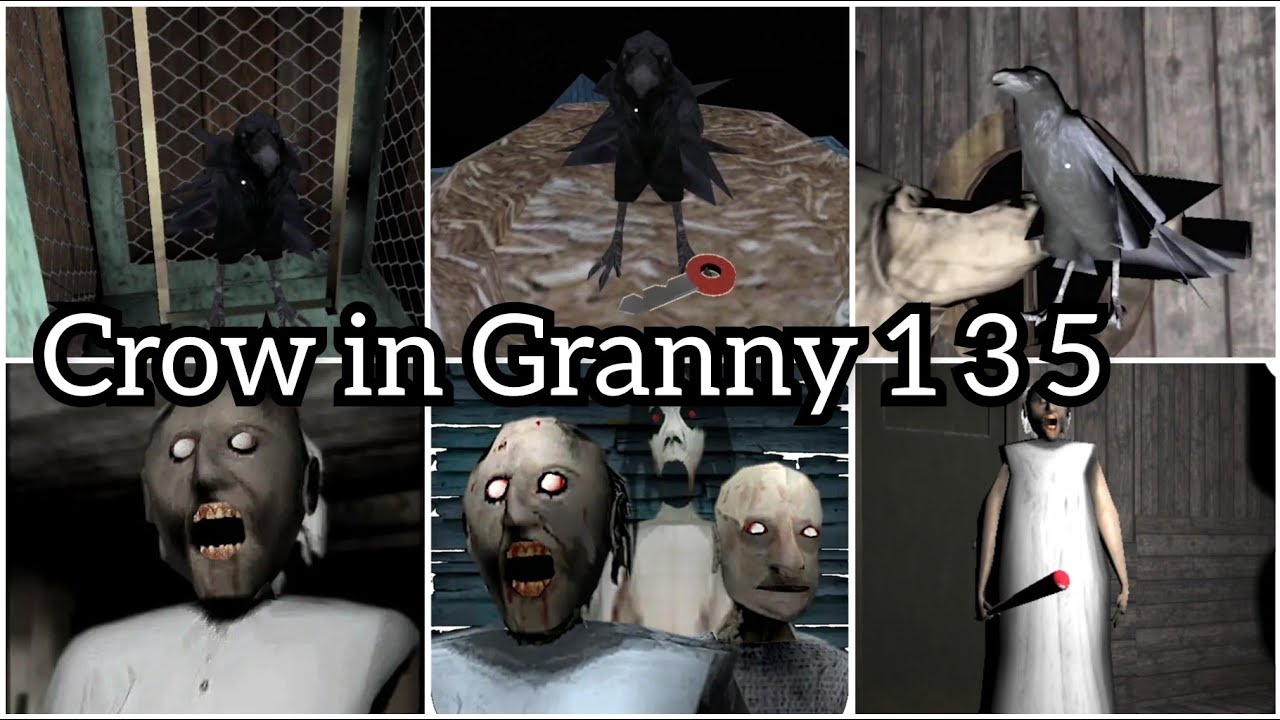 Crow in Granny 1 vs Granny 3 vs Granny Farm