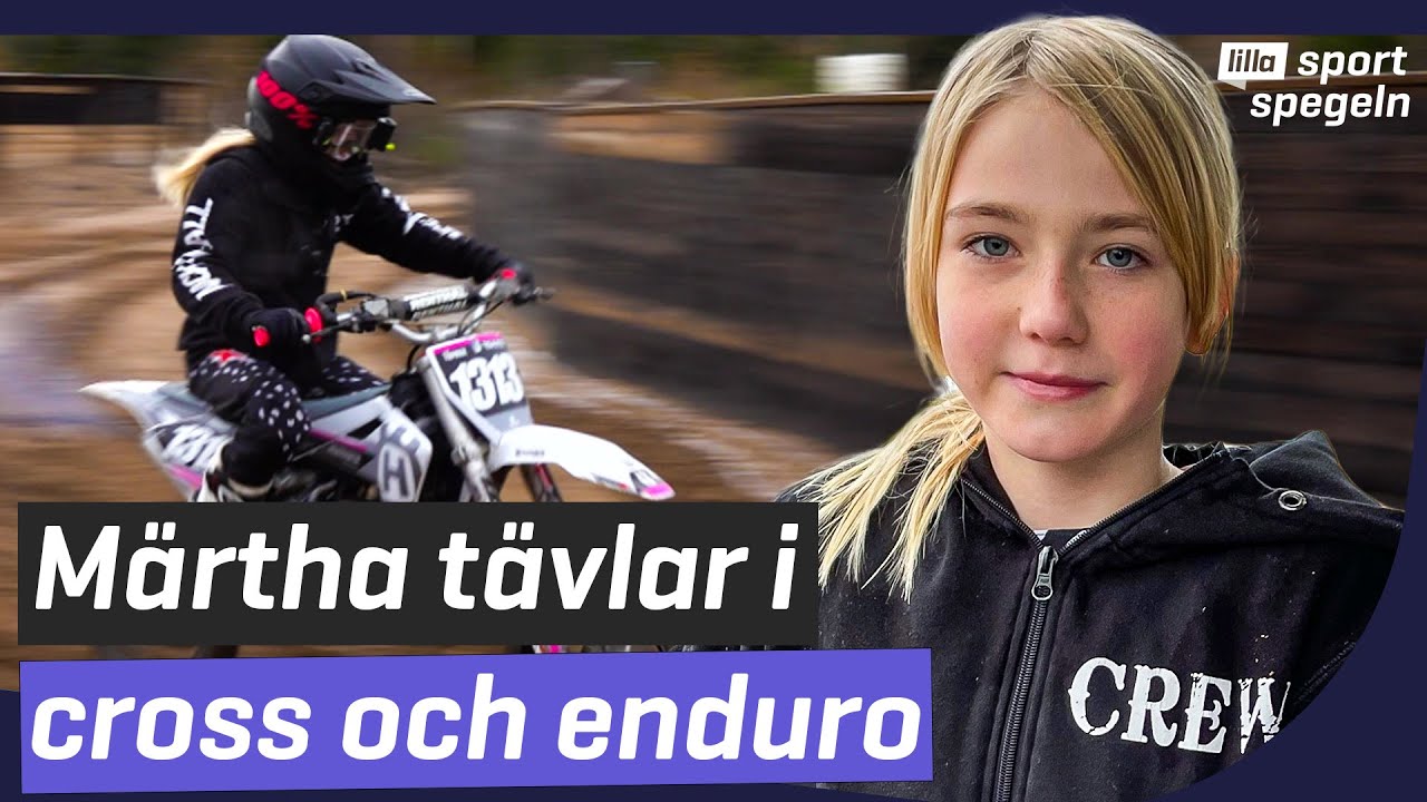 Märtha tävlar i enduro och motocross i 65-kubiksklassen!