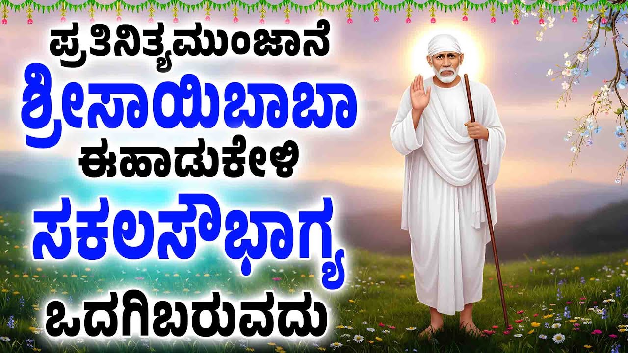 ಪ್ರತಿನಿತ್ಯಮುಂಜಾನೆ ಶ್ರೀಸಾಯಿಬಾಬಾ ಈಹಾಡುಕೇಳಿ ಸಕಲಸೌಭಾಗ್ಯ ಒದಗಿಬರುವದು - SHIRIDI SAI MANASASMARAMI SONGS