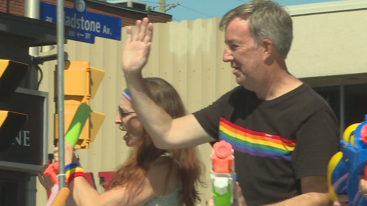 Ottawa Mayor Jim Watson celebrates Pride in the open