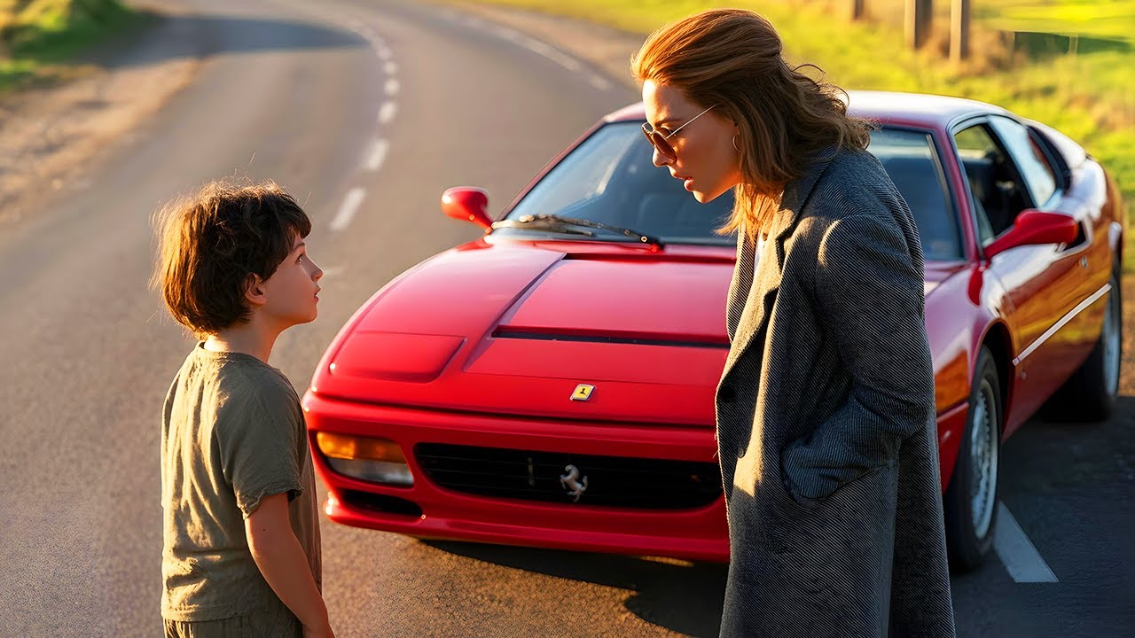 “Mio padre può ripararla”, disse il bambino alla milionaria con la Ferrari in panne