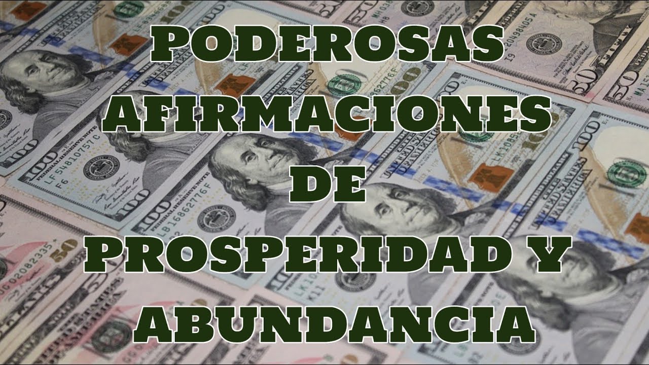 💰AFIRMACIONES de ABUNDANCIA y PROSPERIDAD 💲 Decretos 