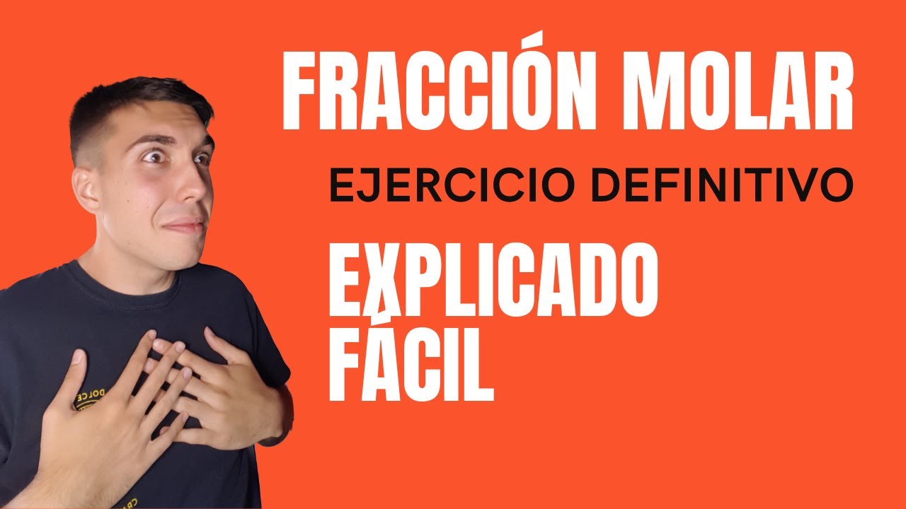 Calcular la FRACCIÓN MOLAR a partir del Porcentaje en Masa [Ejercicios de GASES]