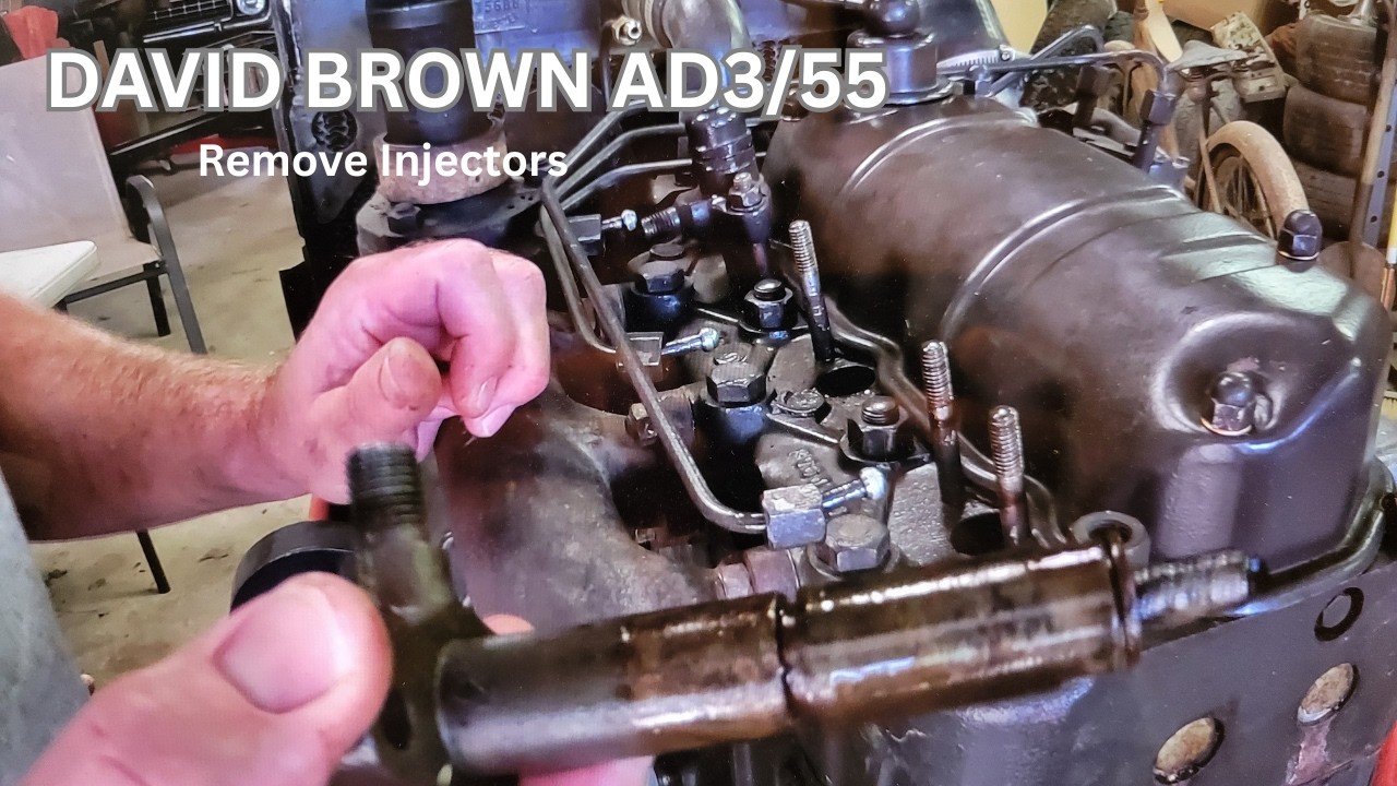 David Brown AD3/55 diesel engine, remove injectors