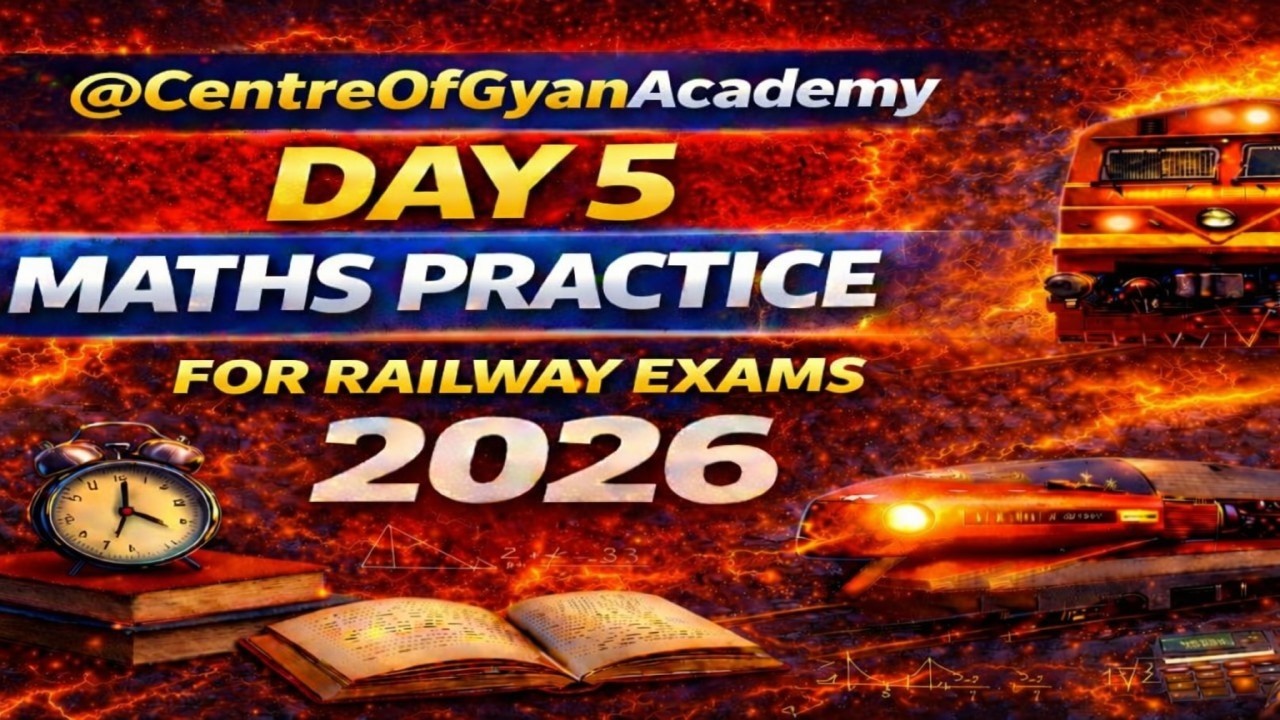 DAY 5 MATHS PRACTICE FOR RAILWAY EXAM 2026 #exam #exampreparation