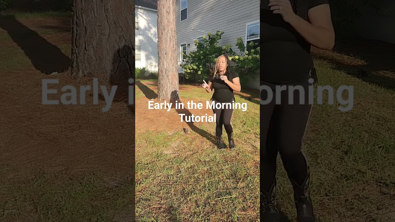 Early in the morning line dance tutorial
