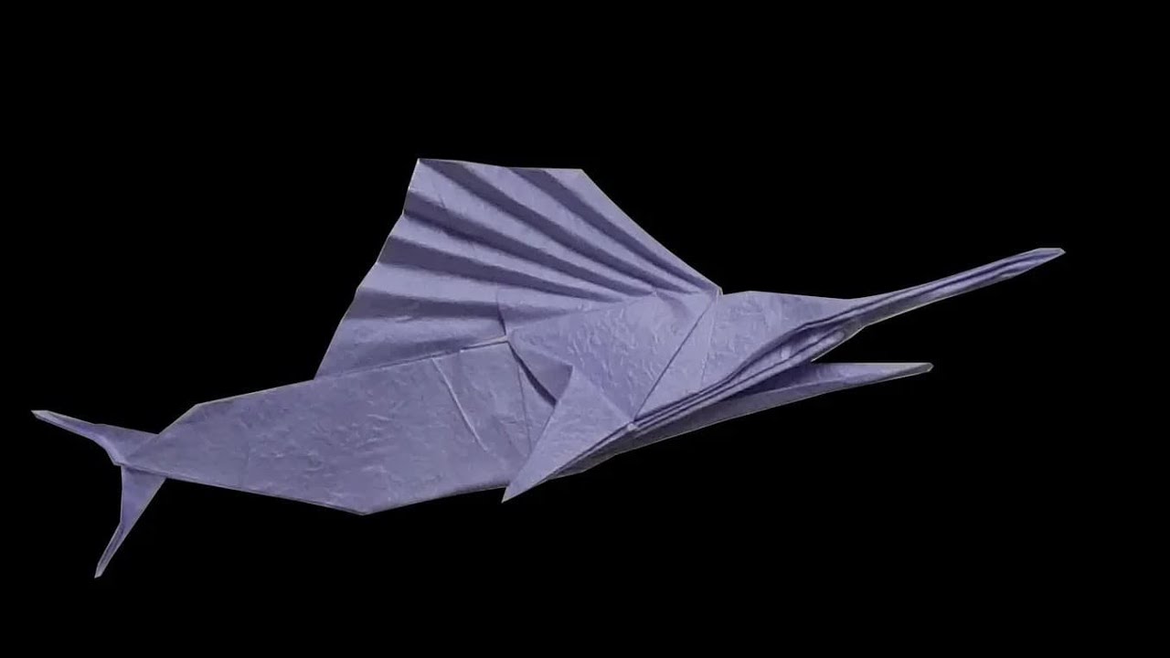 Origami Marlin Tutorial(Nick Wang) 旗魚摺紙教學