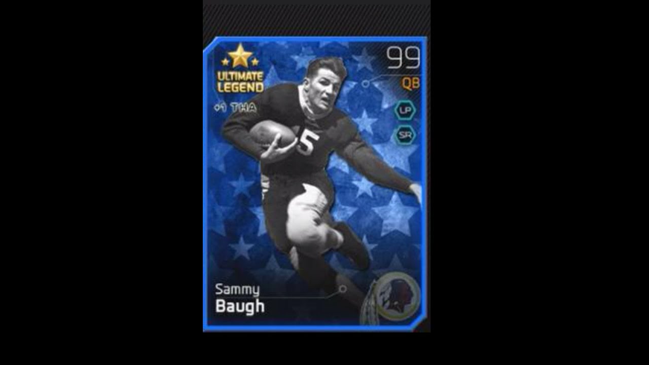 MUT 25 Card Review Ultimate Legend Sammy Baugh