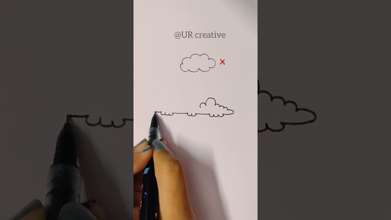 how to draw cloud 