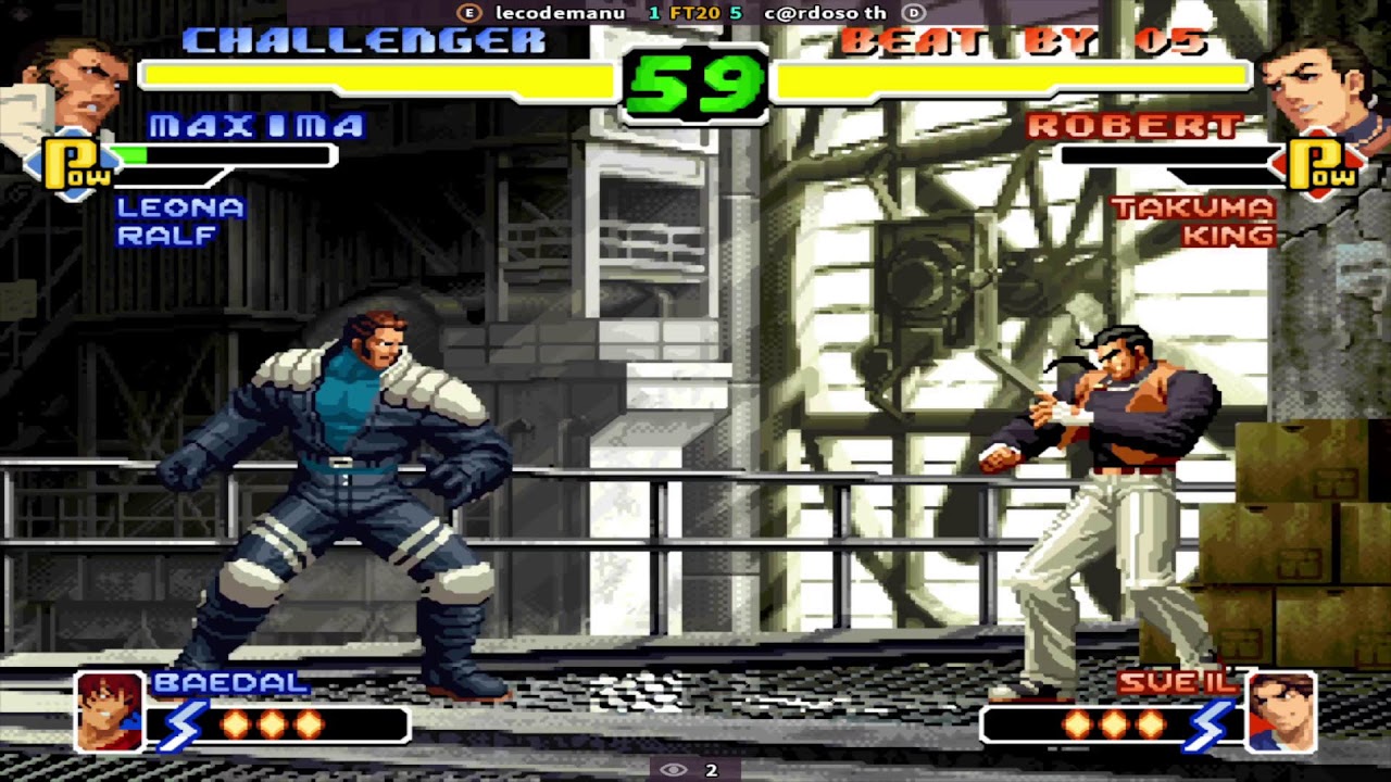 5.- RETAS ONLINE KOF! buenos jugadores
