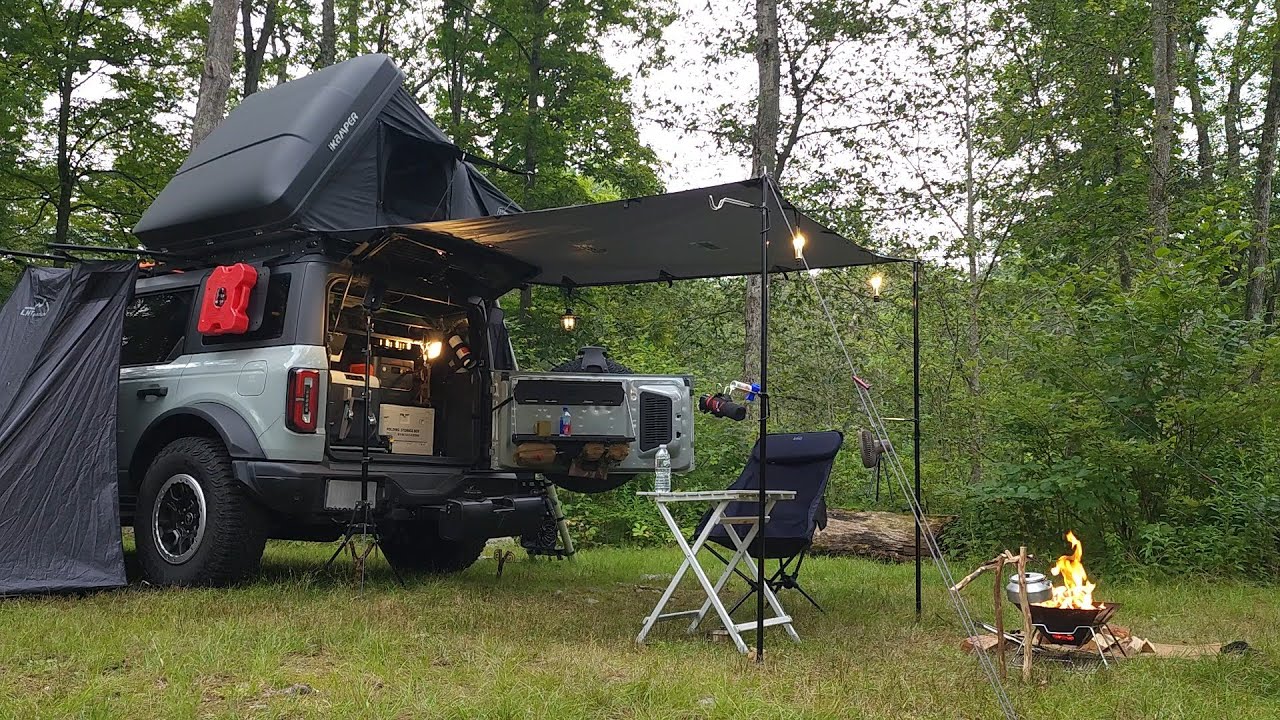 Solo Car Camping with Forest Mountain Views [ Cozy Slow Life in the Woods | Relax, Sleep, ASMR ]
