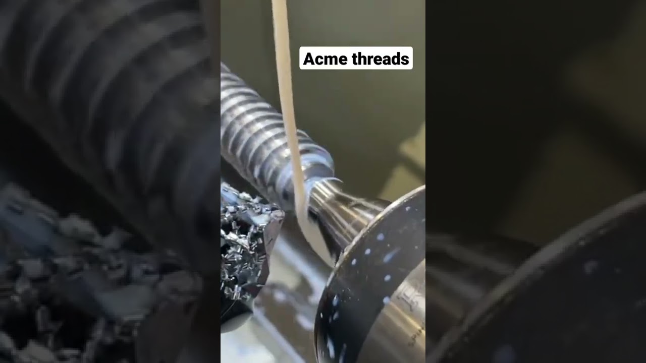 making Acme Threads #Lathemachine #Acme #threads #workshop #mechanical #machine #engineering #tools