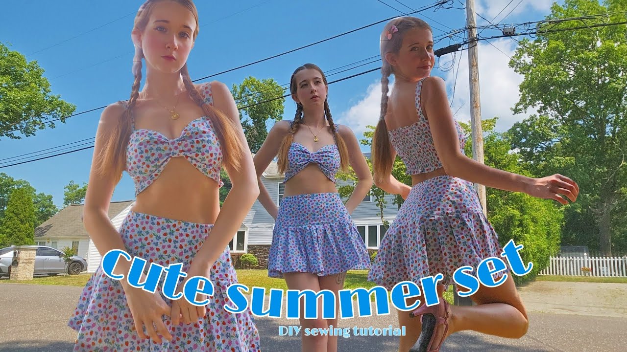DIY Sewing Tutorial: The Cutest Two-Piece Set for the Summer