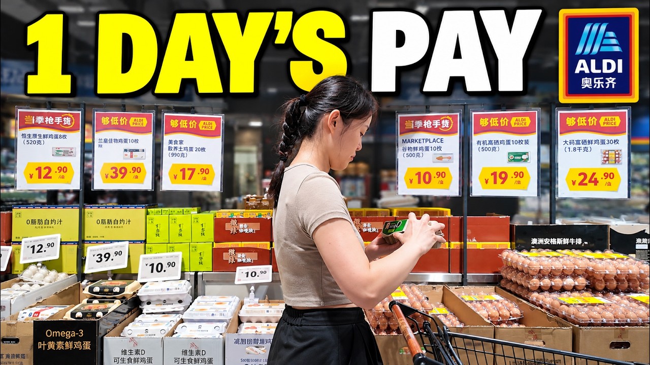 What 1 Day&rsquo;s Pay Buys in China | ALDI Shopping in Shanghai
