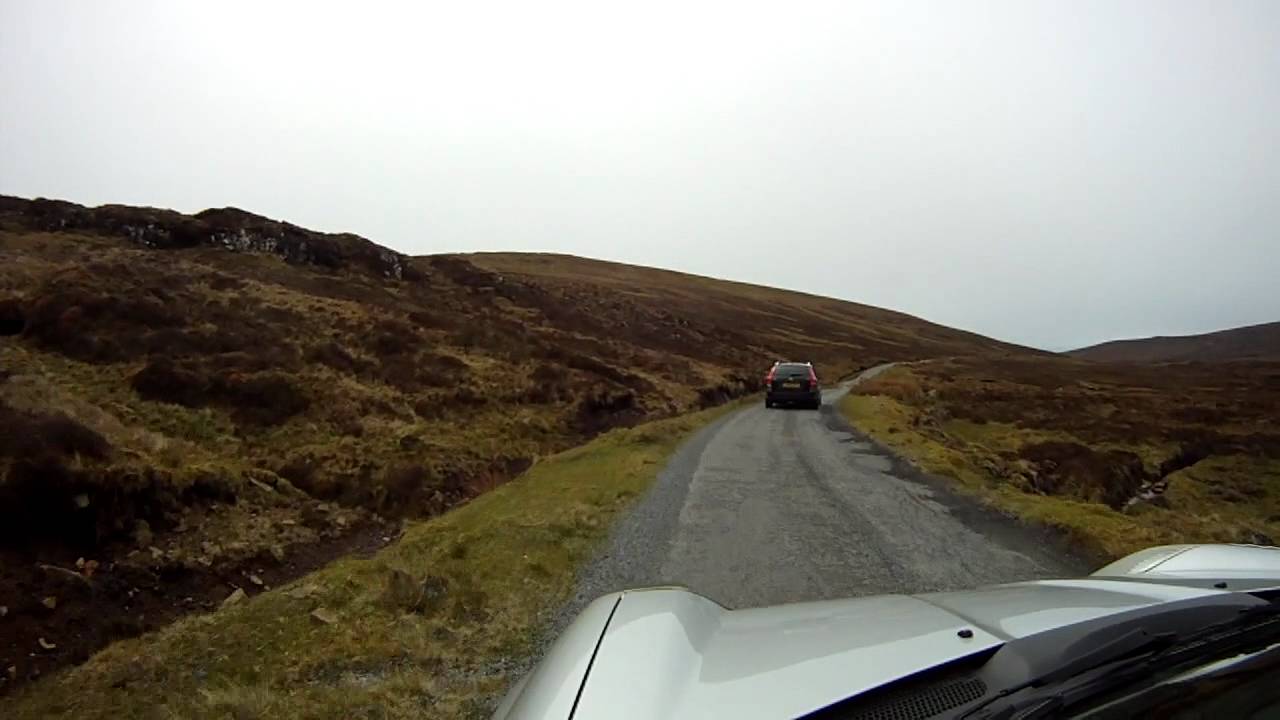 Quiraing road on the Isle of Skye Scotland