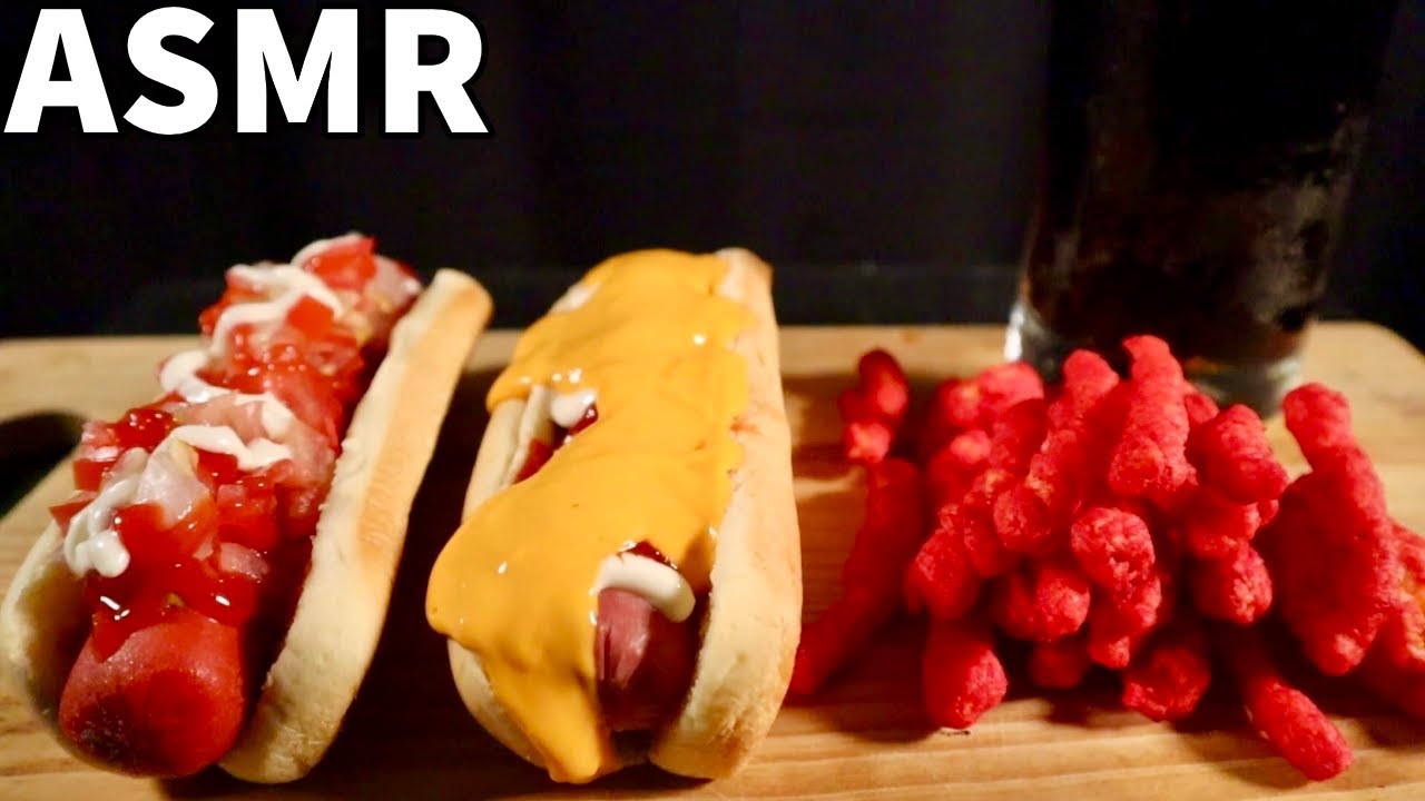 ASMR COMIENDO HOT DOGS DEL OXXO CON QUESO | HOT CHEETOS