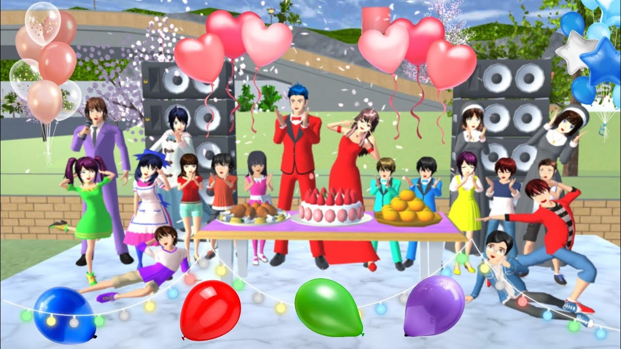 ULANG TAHUN VIVI DI PANTI ASUHAN | KING HAPPY FAMILY | SAKURA SCHOOL SIMULATOR