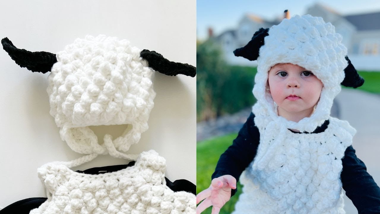 Crochet Baby Sheep Hat