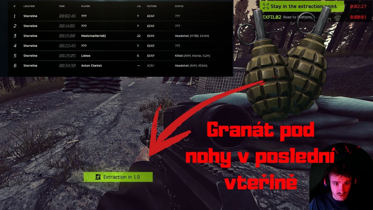 Shorline raidy jak vínko | 2 raids | 7 PMC kills | Escape from tarkov CZ
