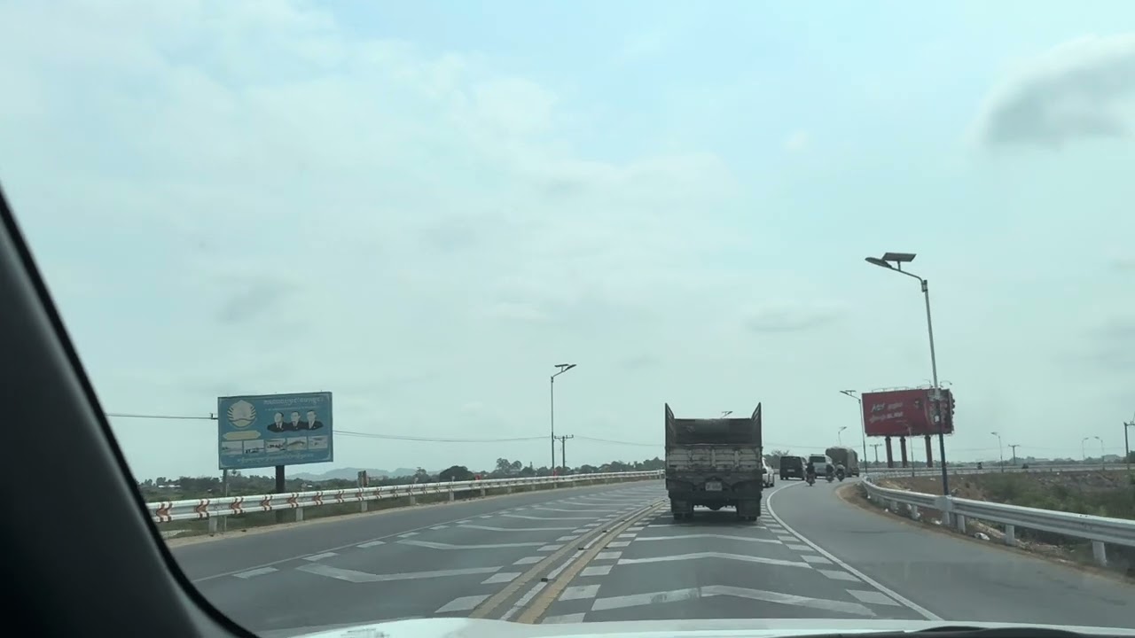 Nak Leung Bridge, the longest bridge in Cambodia🇰🇭