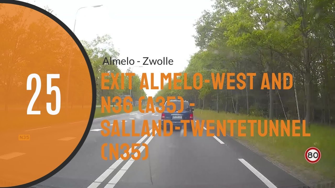 Exit Almelo-West and N36 (A35) ➡️ Salland-Twentetunnel (N35)