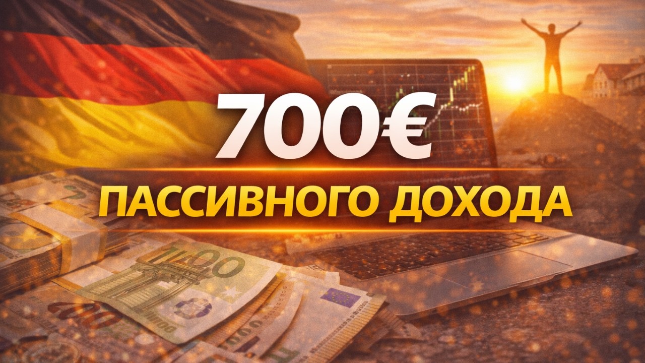 Пассивный доход в Германии: 700&euro; дивидендов за 2 месяца, рост акций и падение PayPal и крах Биткойна