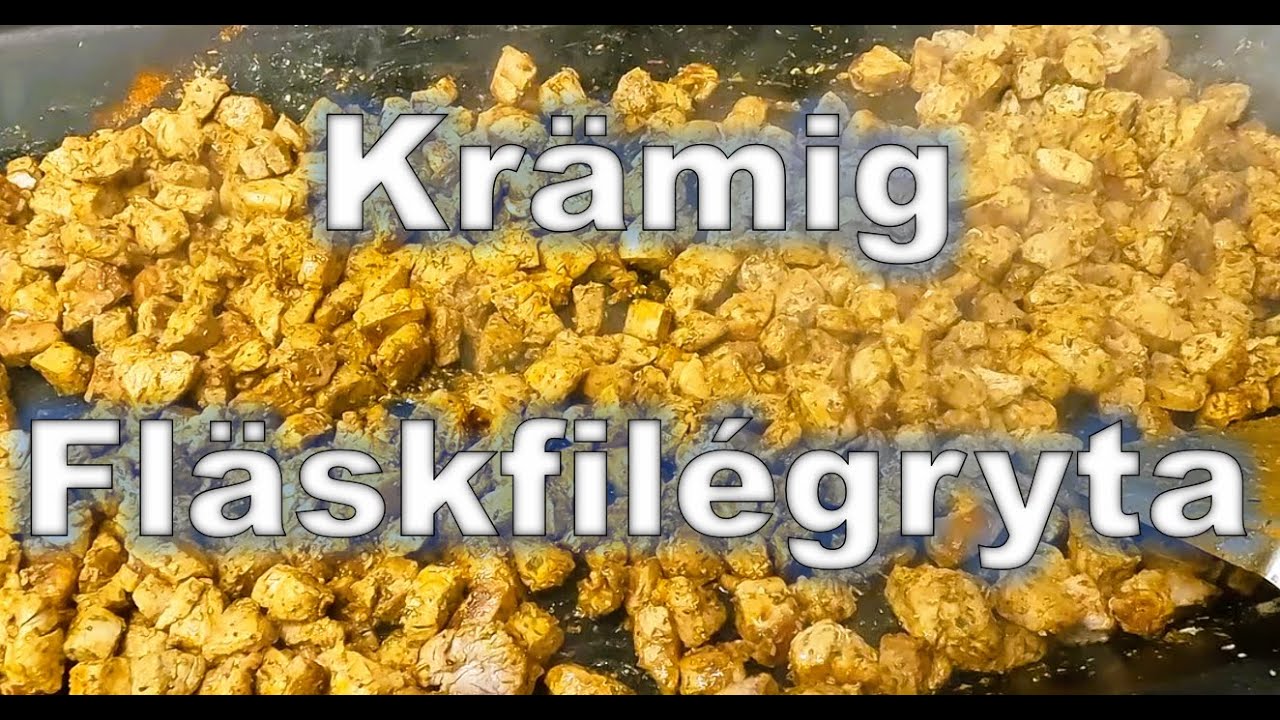 Krämig fläskfilégryta med rödvin & dijonsenap