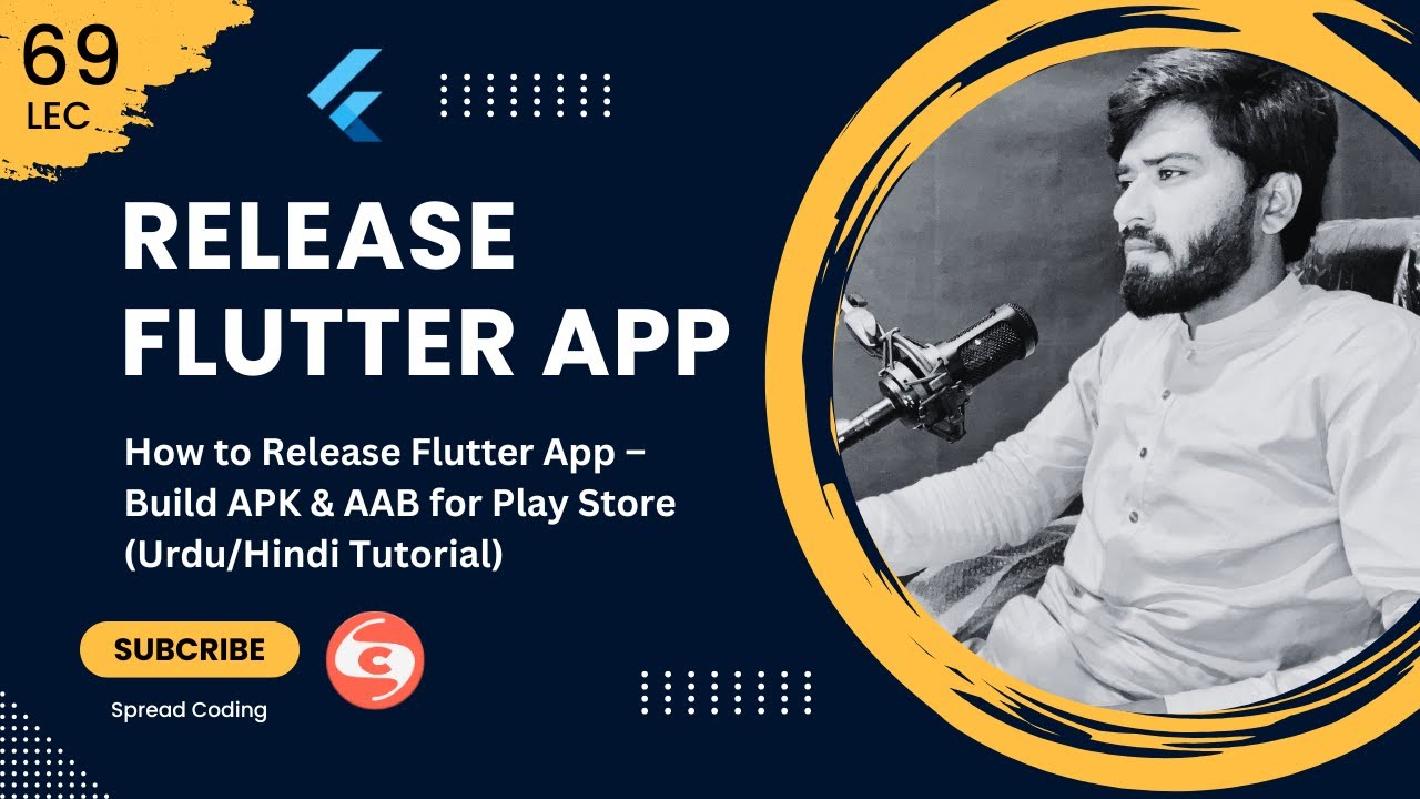 69- How to Release Flutter App &ndash; Build APK & AAB for Play Store (Urdu/Hindi Tutorial)