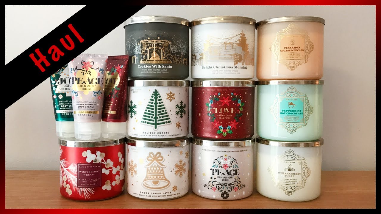 Bath & Body Works Holiday Candle Haul