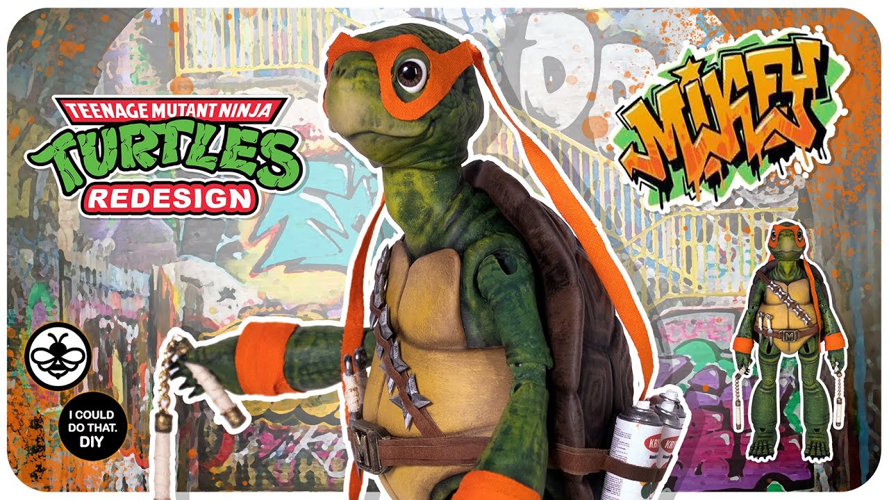 🐢 TEENAGE MUTANT NINJA TURTLES REDESIGN 🐢 MICHELANGELO 🐢