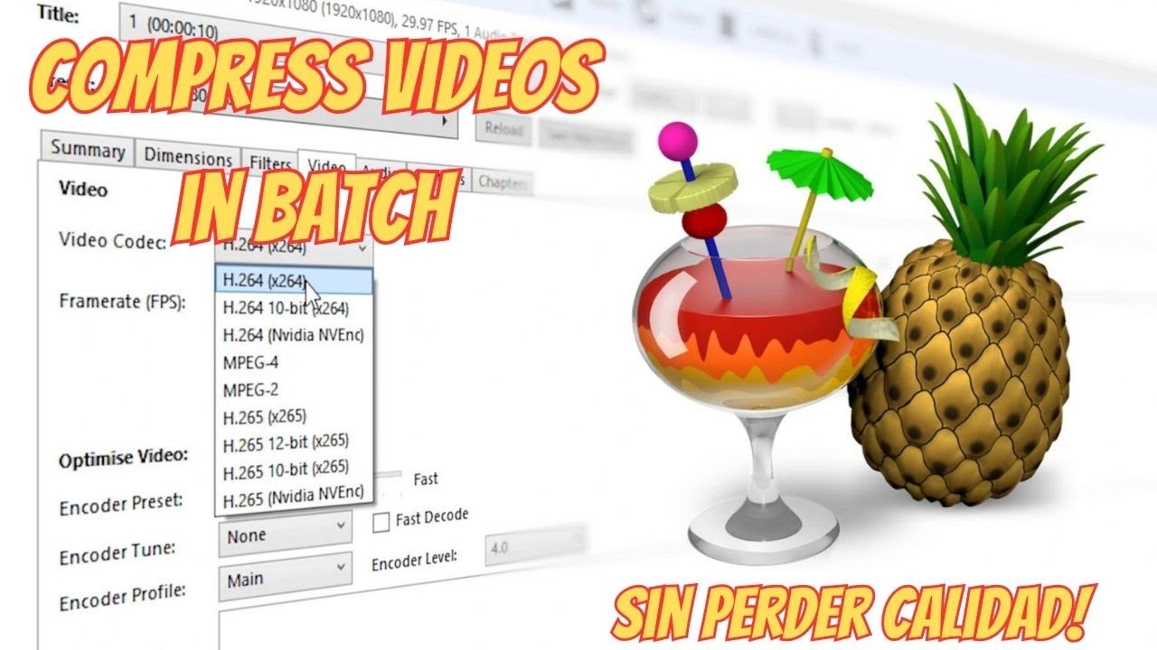 Comprimir videos 
