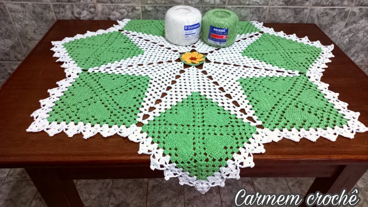 COMO FAZER TOALHA DE MESA GASTANDO POUCO MATERIAL EU AMEI O RESULTASO PASSO A PASSO COMPLETO.