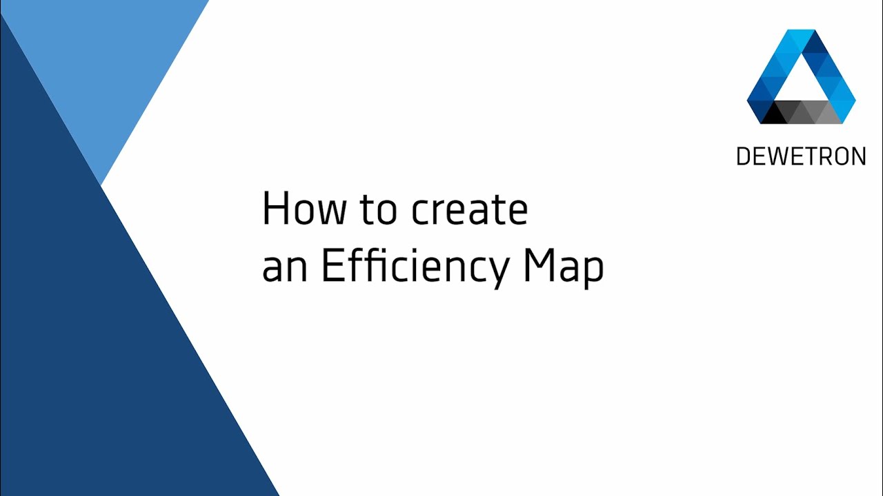 How to create an efficiency map // DEWETRON Academy