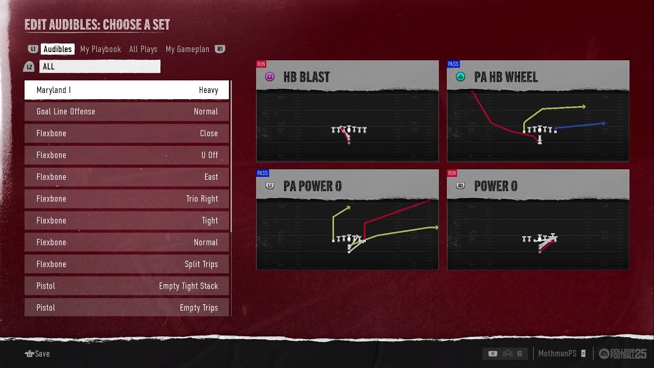 How to use Custom Playbooks in College Football 25