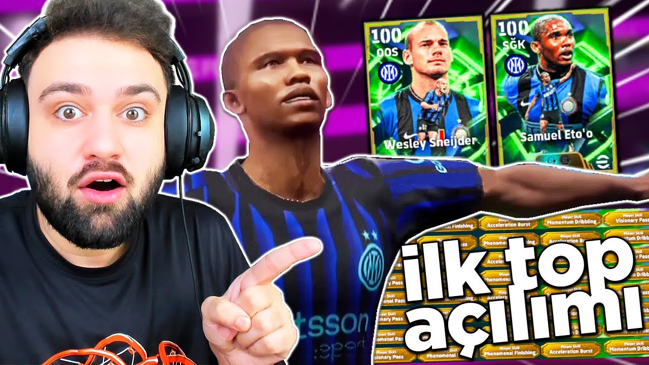 İlk top açılımı 🎁🎁 Link-up Eto'o, Sneijder, Vinicius, Diaz - eFootball 2026 mobile