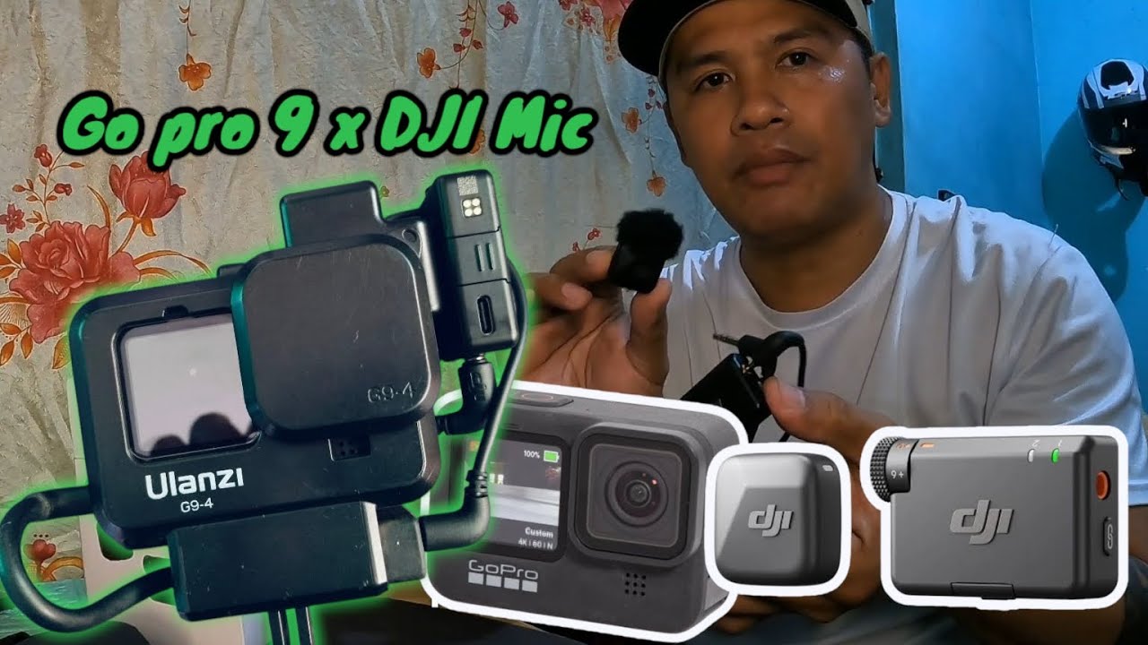 DJI MIC MINI pwede ba sa GoPro Action Cam. Go pro 9 x DJI Mic test  #goprohero9 #djimicmini #kapmoto