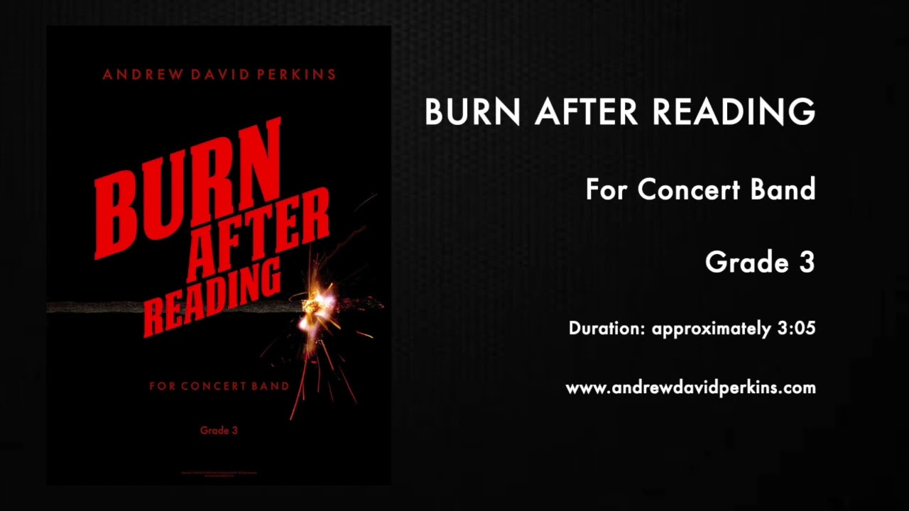 BURN AFTER READING Andrew David Perkins (ASCAP)