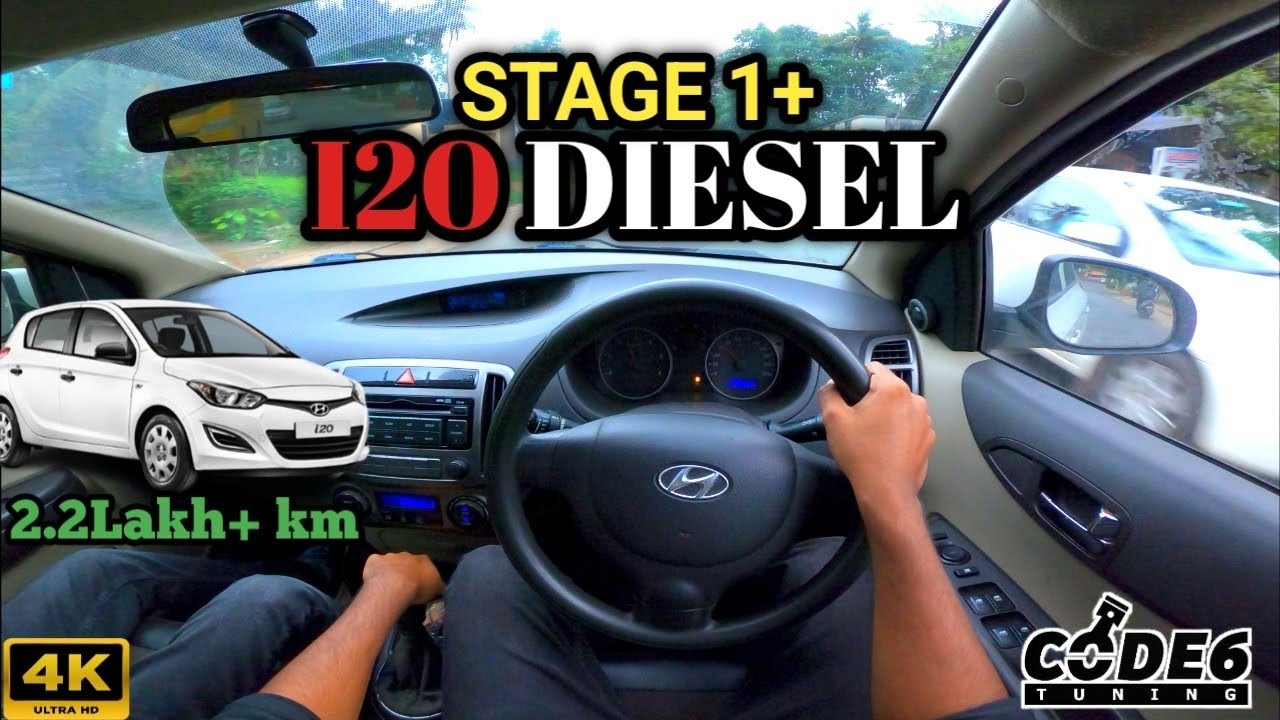 Hyundai I20 Tuned - (120Hp/280Nm) | 1.4 CRDI Stage1+ | POV Drive | Kerala Road #pov #hyundai #i20