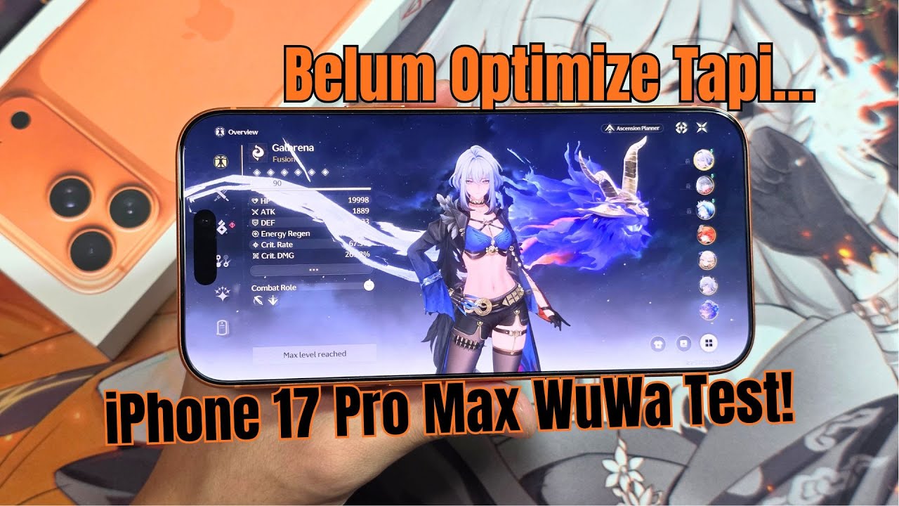 HP iPhone PALING DINGIN BUAT MAIN WUWA! | Apple iPhone 17 Pro Max Wuthering Waves Full Gaming Test!