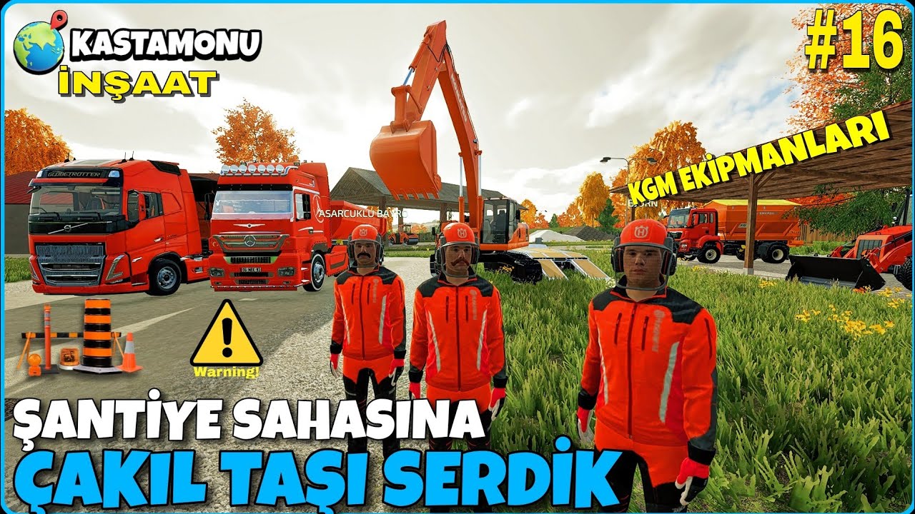 KGM ÇALIŞANI OLARAK YENİ AÇILAN ŞANTİYE SAHASINA ÇAKIL TAŞI SERDİK - İNŞAAT SERİSİ TADINDA ROLEPLAY