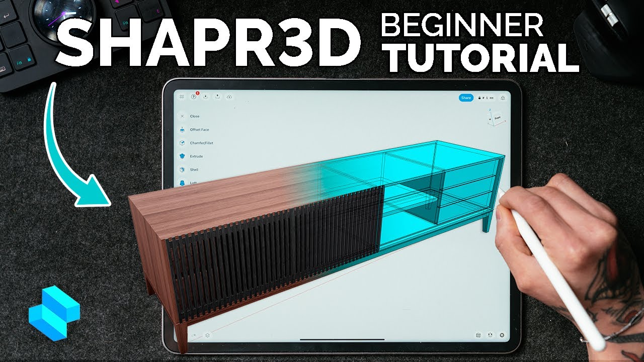 Проектирование мебели для начинающих в Shapr3D — CAD-моделирование для деревообработчиков