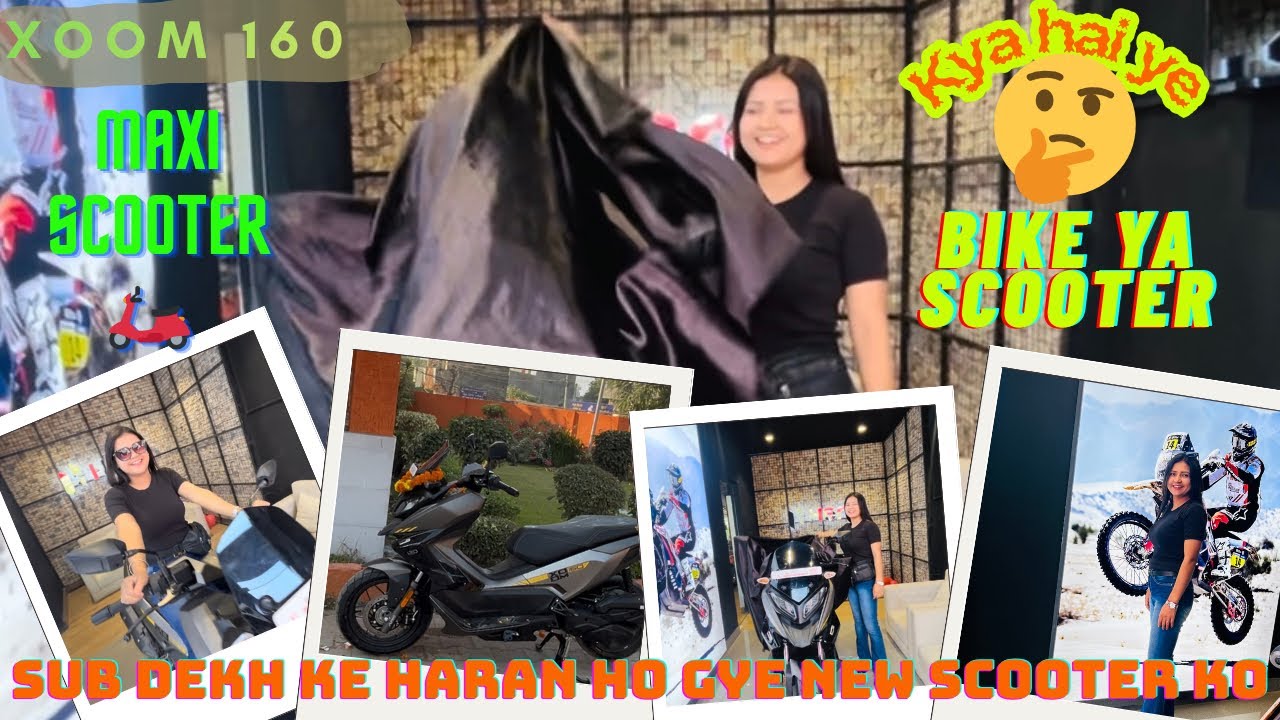 HERO XOOM 160 ki delivery leli || 😳aur sabi puchne lage bike hai ya scooter | 2025