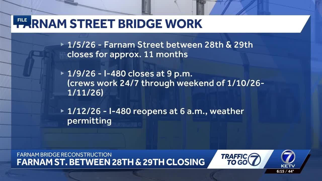 Farnam Street Bridge work