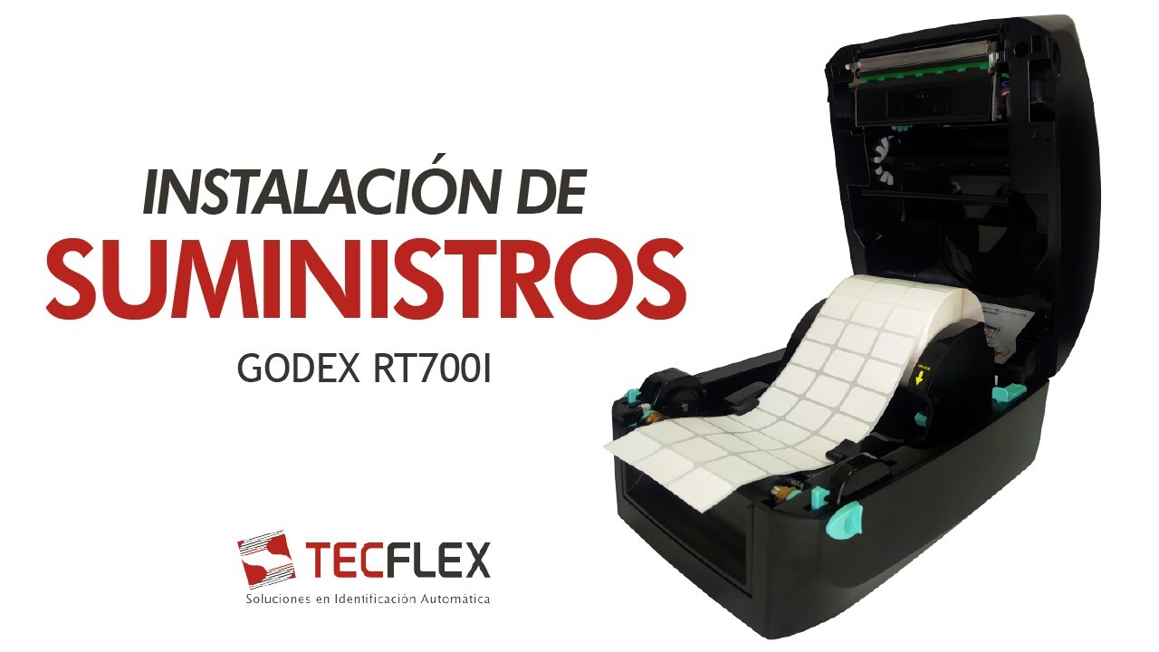 TUTORIAL DE INSTALACIÓN DE ETIQUETAS Y RIBBON EN IMPRESORA | RT700i GODEX