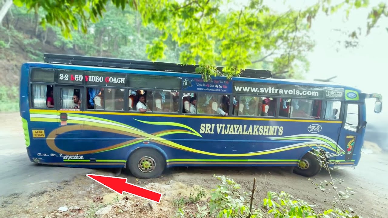 Bus Hit The Ground | Bus Driver Need Skill In The Curves Of The Ghat Road | Bus Market